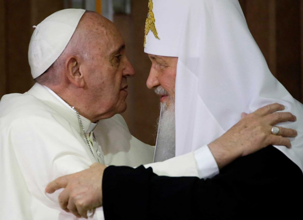 pope meets russian orthodox