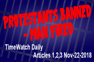 Protestants Banned man fired pt2