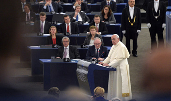 francis addresses eurocrats