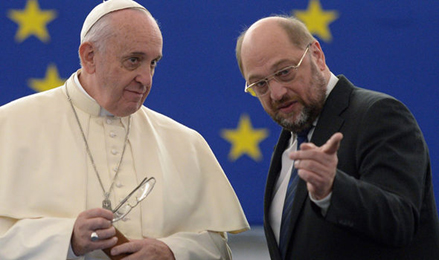 pope francis and european president